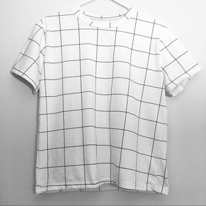 Black and White Window Pane Shirt